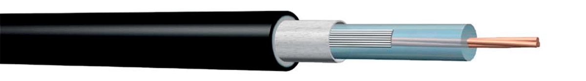Конструкция нагревательного кабеля NEXANS N-HEAT TXLP DRUM 1,0 Ом/м 30 Вт/м 220 В
