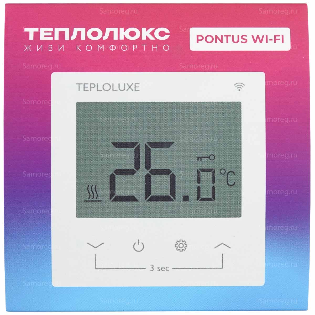 Терморегулятор Теплолюкс Pontus Wi-Fi белый