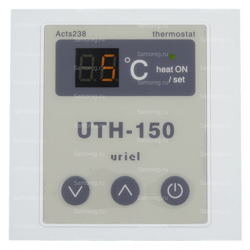 Терморегулятор URIEL UTH-150 (A TYPE накладной) белый фото 8