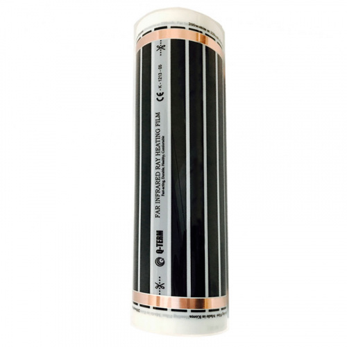 Нагревательная плёнка Q-TERM KH-305E 300 W/m 600 Вт/кв.м. ширина 50 см (Рулон 140 м) фото 2