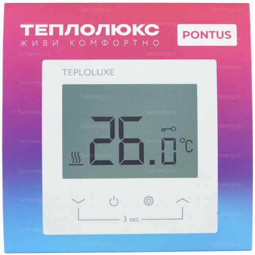 Терморегулятор Теплолюкс Pontus белый фото 13