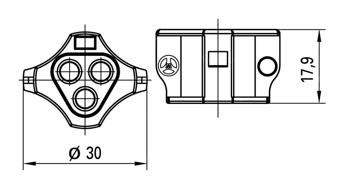 Заглушка Wieland Electric gesis RST20/25i2/i3 GL 05.564.4453.0