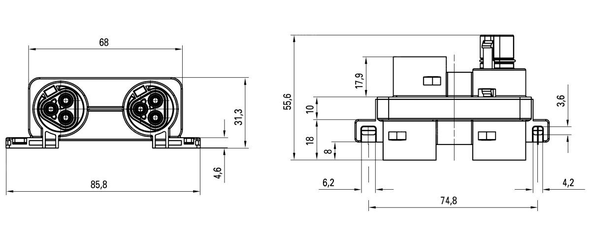 Разветвитель Wieland Electric gesis RST20i3V 3P1 F V SW 96.030.0153.1 250В 20A