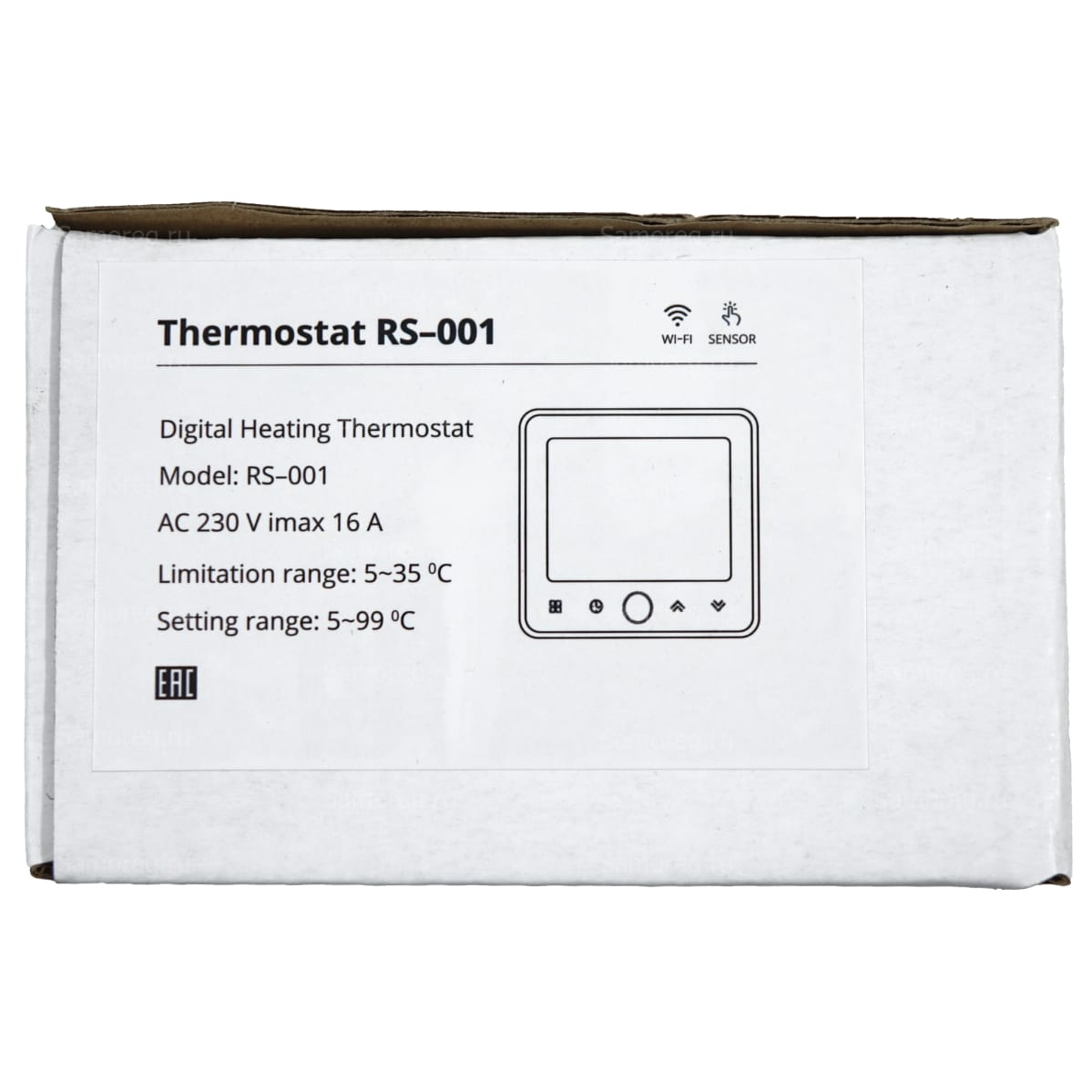 Терморегулятор HeatUp RS-001 Wi-Fi белый