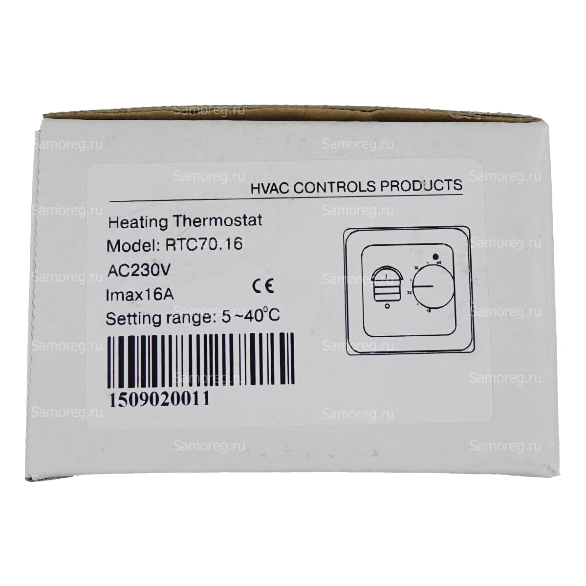 Терморегулятор HeatUp RTC70.16 белый