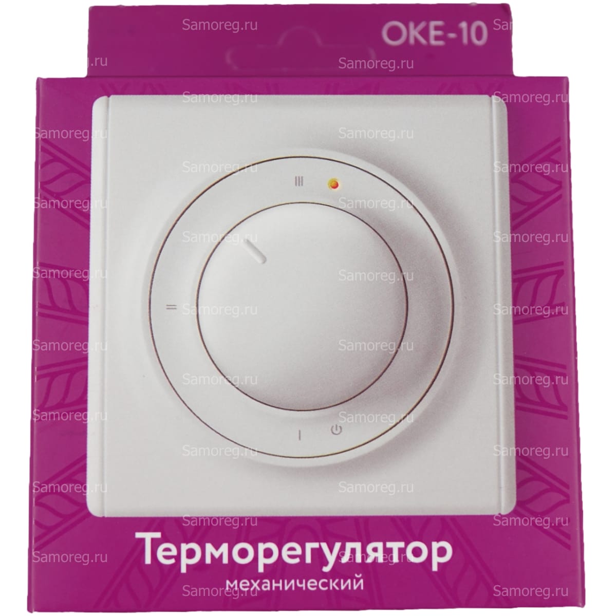 Терморегулятор OneKeyElectro OKE-10 рамка стеклянная серая