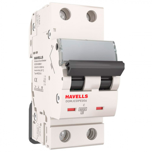 Автоматический выключатель Havells 2P 6kA C-16A 2M DOMJCDPE016