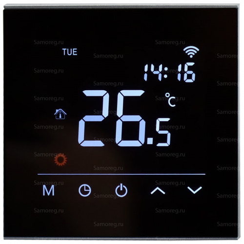 Терморегулятор HVAC Warmlife Wi-Fi чёрный фото 2