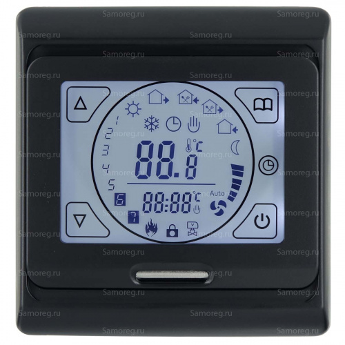 Терморегулятор HVAC E91.716 Wi-Fi чёрный матовый