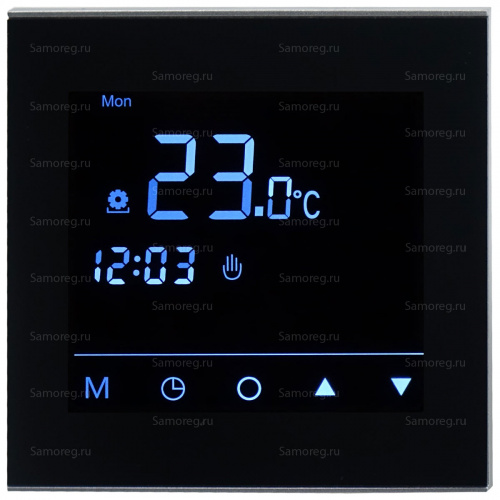 Терморегулятор HVAC Warmlife чёрный фото 2