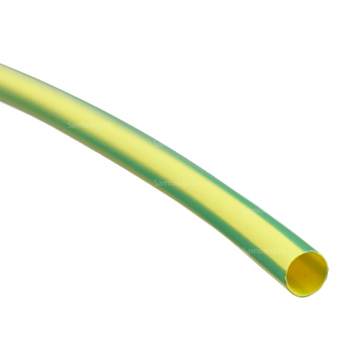 Трубка термоусаживаемая RCH1 3,2/1,6 цвет жёлто-зеленый, длина 220 мм фото 2