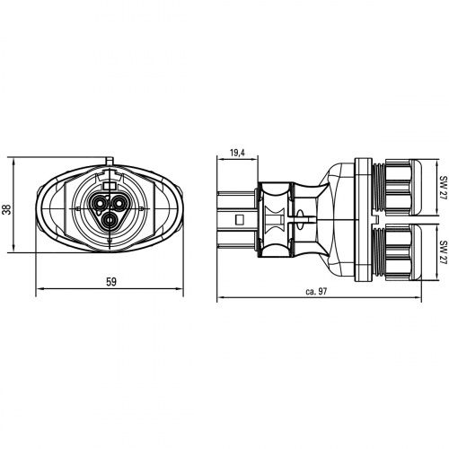 Сплиттер Wieland Electric gesis RST20i3F B2 ZRX SW 96.031.0253.1 Ø 6-10 мм 250В 20А фото 8