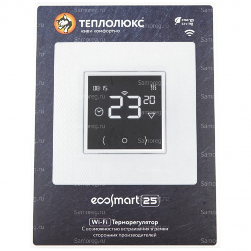 Терморегулятор Теплолюкс EcoSmart 25 белый фото 14