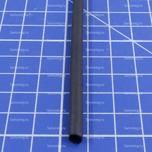 Термоусадочная трубка ТУТ К 3/1 с клееевым слоем чёрная 1 метр