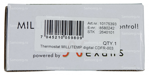 Терморегулятор NEXANS MILLITEMP CDFR-003 белый фото 13